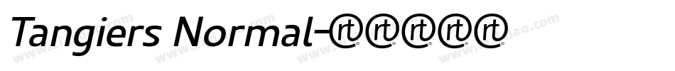 Tangiers Normal字体转换